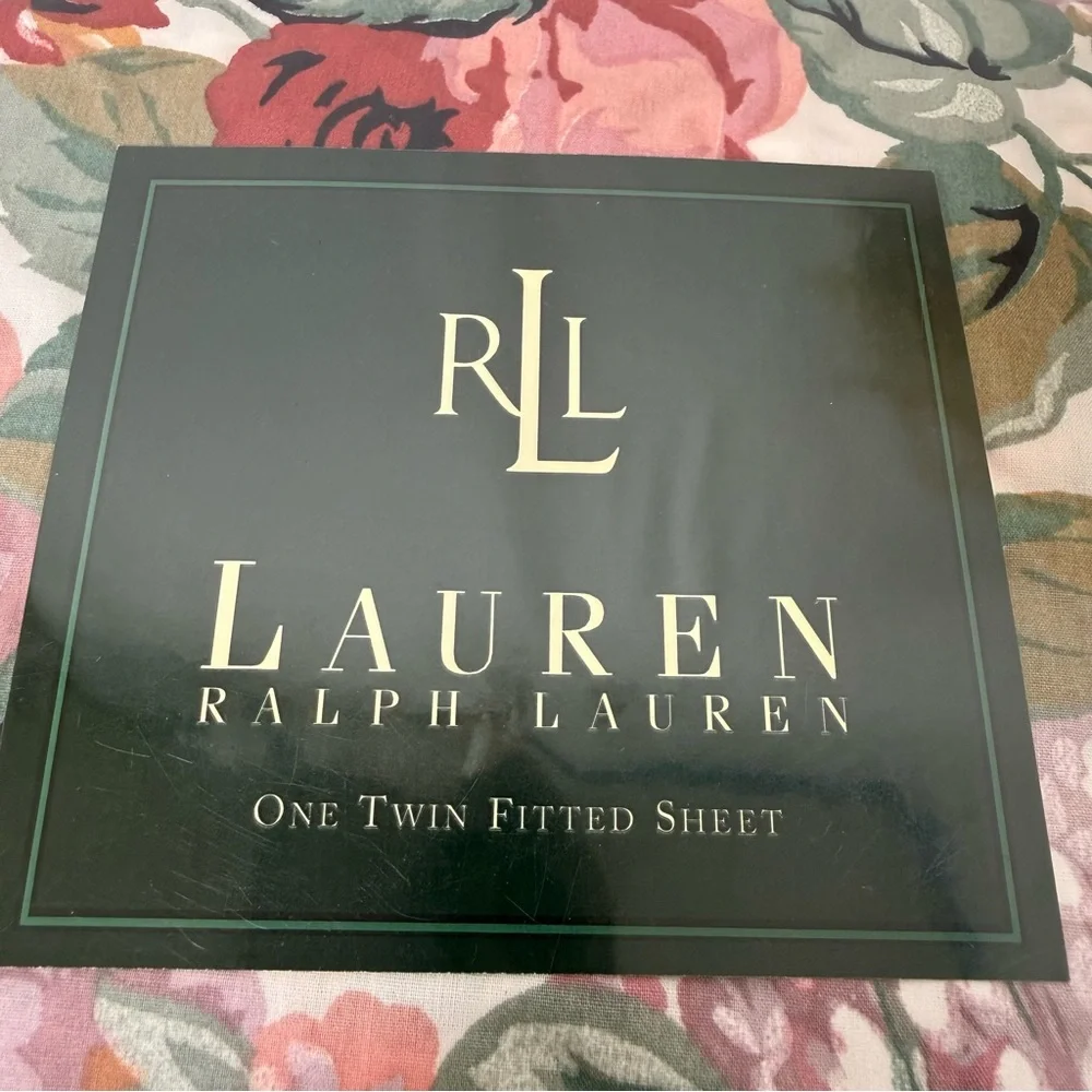 Vtg Ralph Lauren Twin Deep Fitted Sheet Allison Multi Floral Cottage NEW Sealed